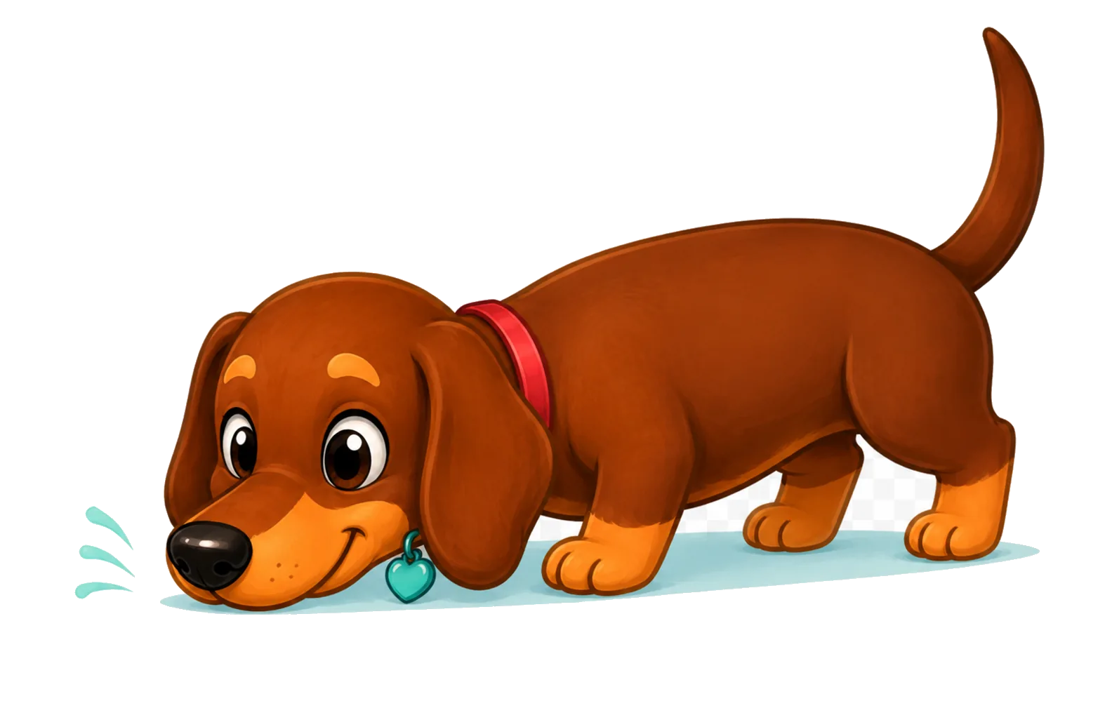 Charlie inspecting a label