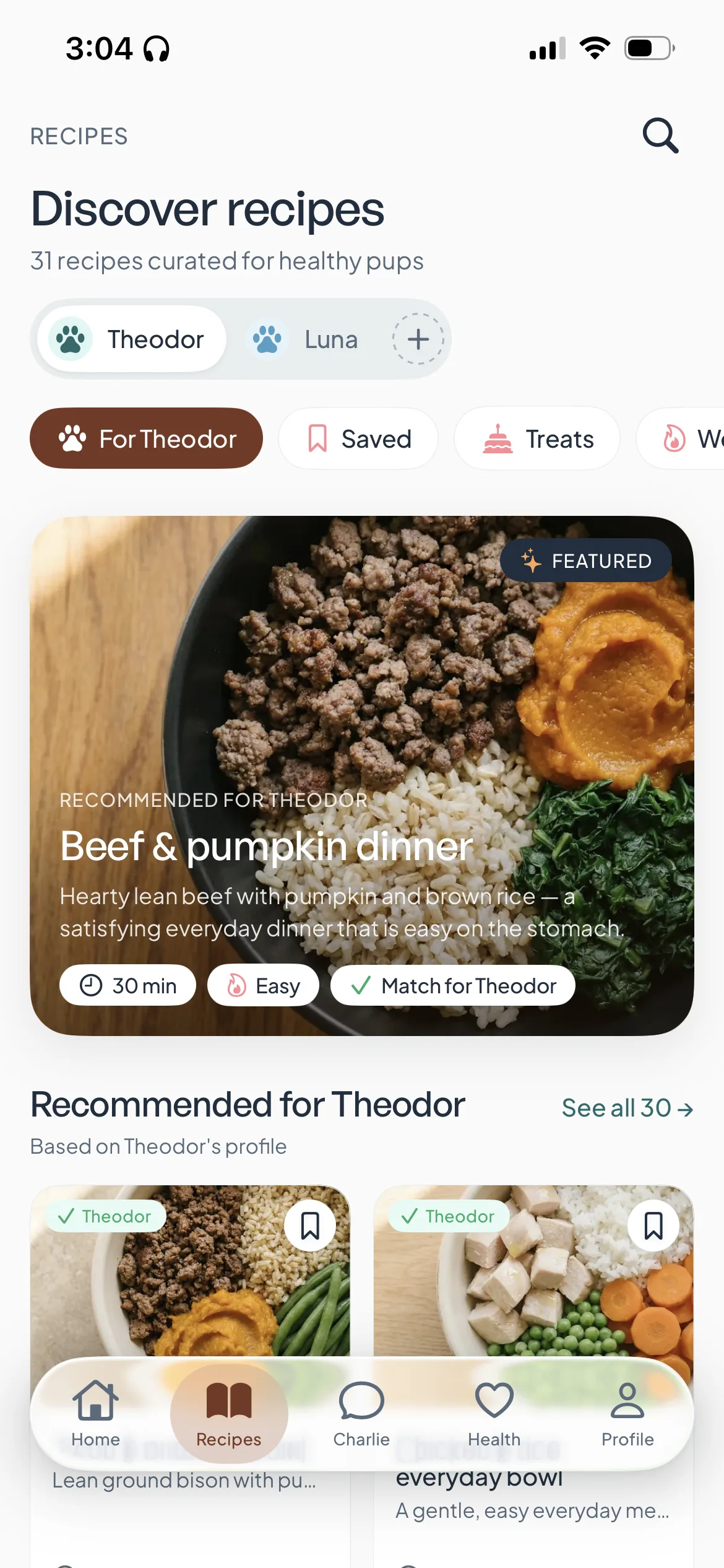NatBuddy recipe library — discover recipes